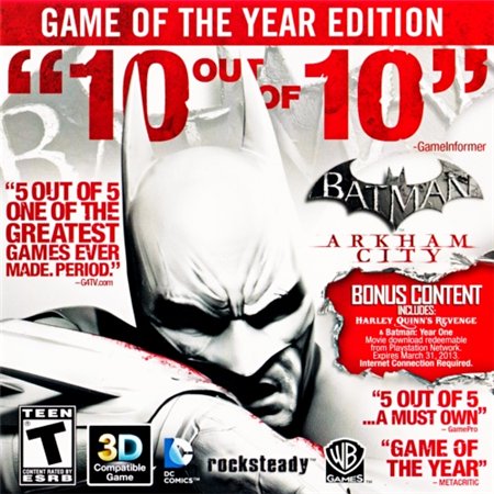 Batman Arkham City - Game of the Year Edition (PC/2012/RUS/ENG/MULTi9-SKiDROW) скачать бесплатно